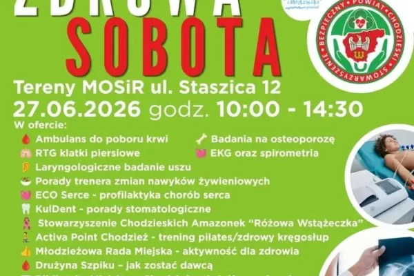 Zdrowa Sobota w Chodzieży – wydarzenie promujące zdrowy styl życia już 27 czerwca
