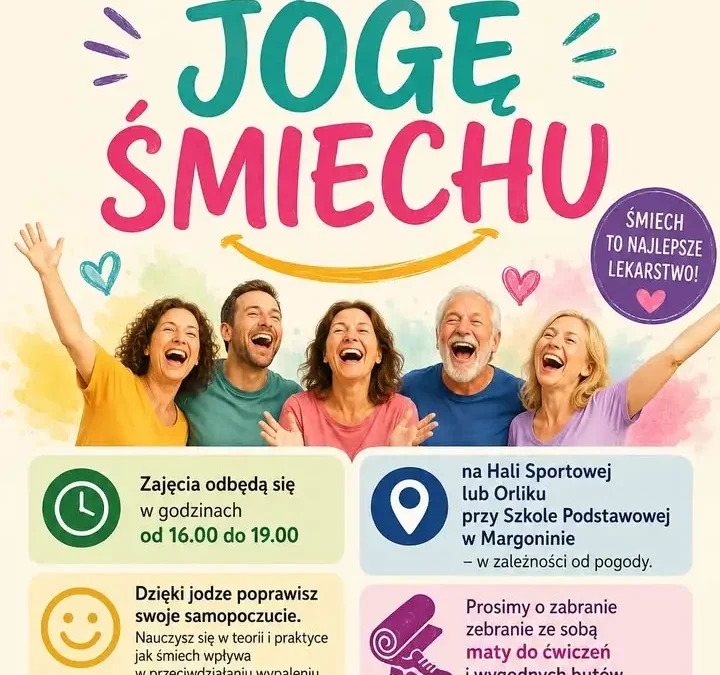 Śmiechoterapia w Margoninie – bezpłatne zajęcia jogi śmiechu już 24 czerwca