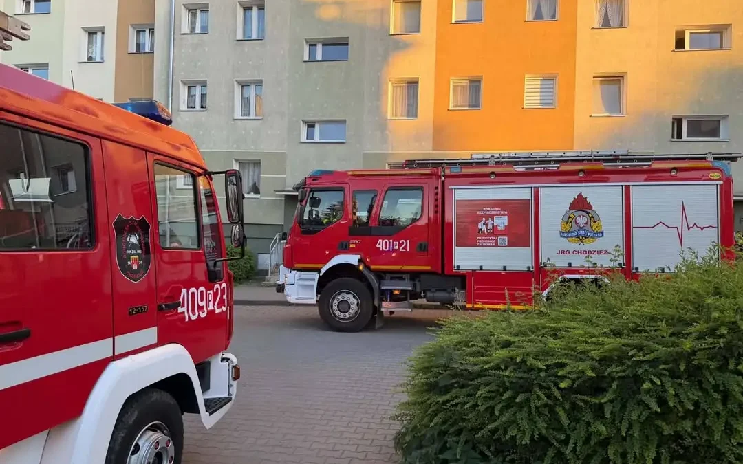 Czujnik czadu uruchomił się w Chodzieży – interwencja strażaków