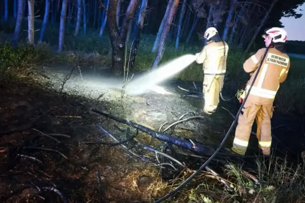 Pożar w Brzekińcu – interwencja OSP Budzyń