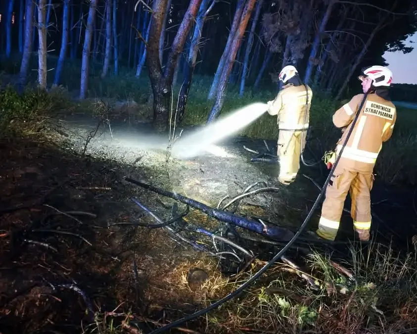 Pożar w Brzekińcu – interwencja OSP Budzyń