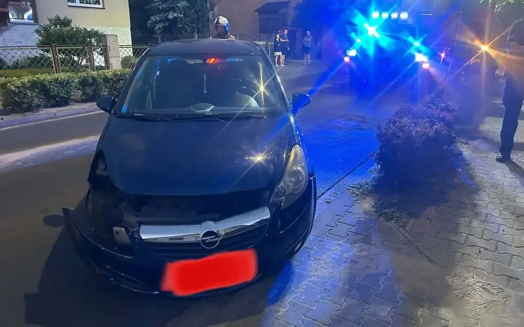 Kolizja na ul. Lipowej w Budzyniu – interwencja OSP