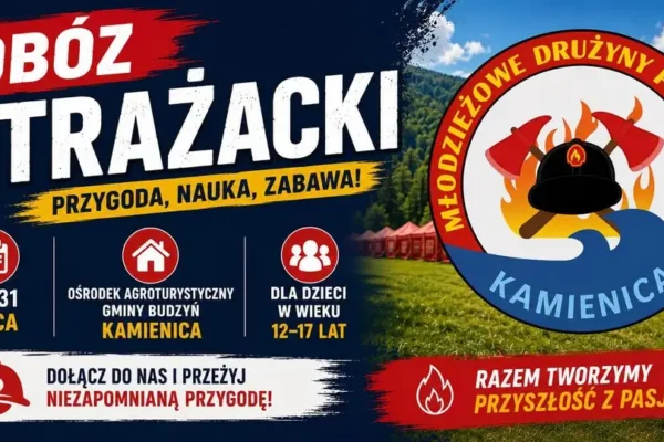 Zostały wolne miejsca na Obóz Strażacki w Kamienicy – zapisy trwają