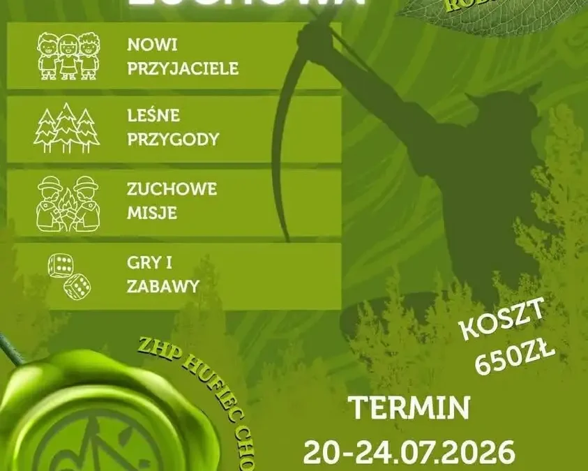 Półkolonia zuchowa „W stylu Robin Hood” w Oleśnicy – zapisy trwają
