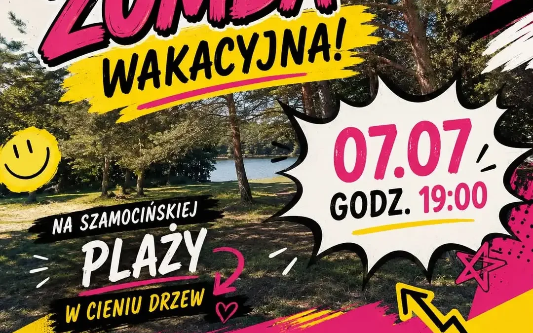 Wakacyjna potańcówka zumbowa w Szamocinie – zaproszenie na 7 lipca