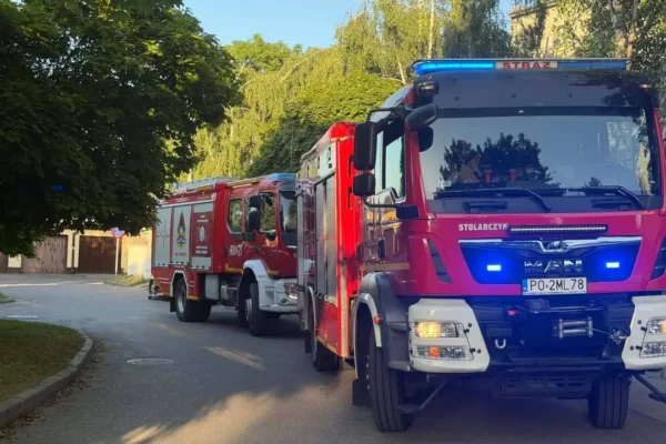 Intensywna niedziela strażaków z OSP Chodzież – cztery interwencje, w tym zabezpieczenie mistrzostw świata