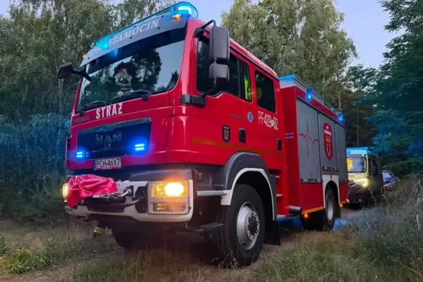OSP Szamocin interweniowało w lesie przy zdarzeniu medycznym