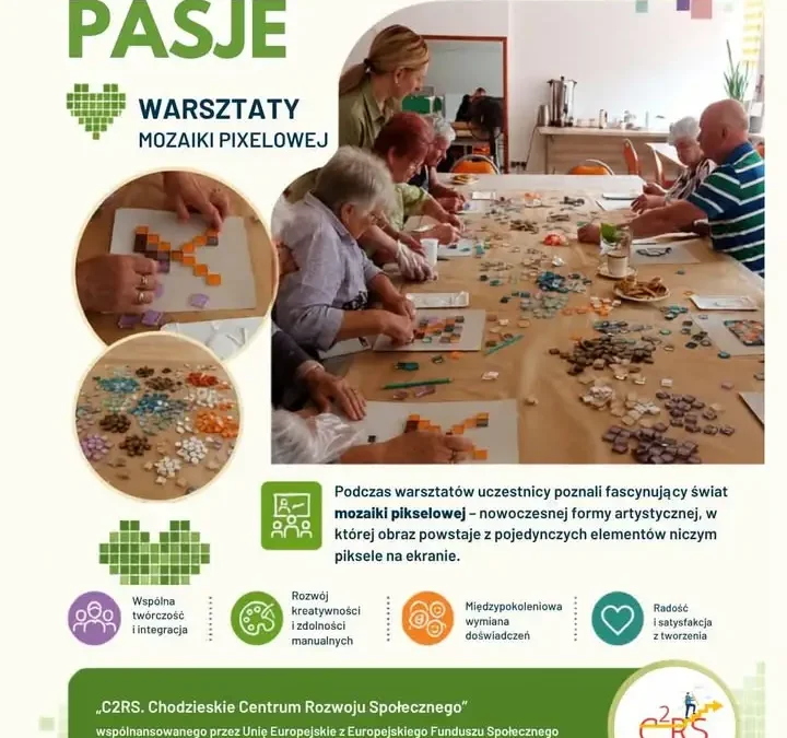 Rodzinne Pasje: warsztaty mozaiki pixelowej w Chodzieży