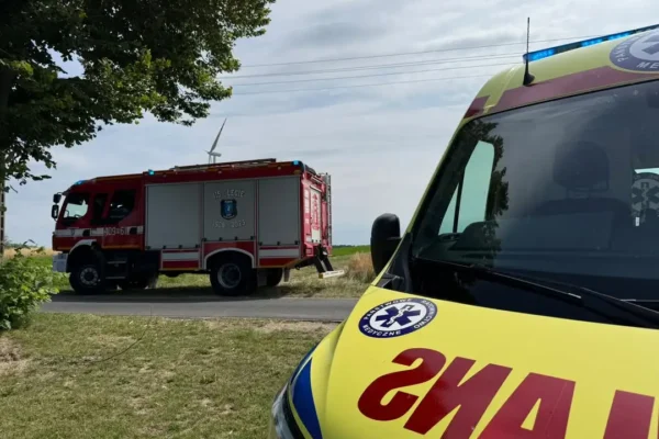 OSP Margonin interweniuje w Lipinach przy zdarzeniu medycznym