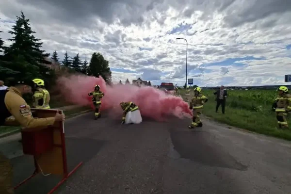 Strażackie wesele druhny Roksany z OSP Chodzież