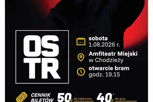 Letnie Koncerty w Chodzieży: O.S.T.R. i Wiktor Dyduła na scenie