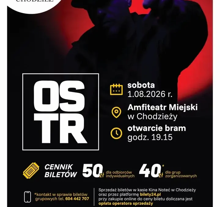Letnie Koncerty w Chodzieży: O.S.T.R. i Wiktor Dyduła na scenie