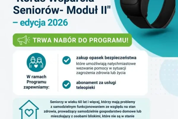 Rusza nabór do programu „Korpus Wsparcia Seniorów” – opaski bezpieczeństwa dla mieszkańców Chodzieży