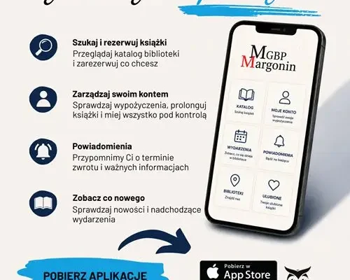 Miejsko-Gminna Biblioteka w Margoninie dostępna w aplikacji SOWA MOBI