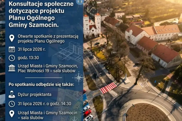 Konsultacje społeczne Planu Ogólnego Gminy Szamocin – mieszkańcy mają głos