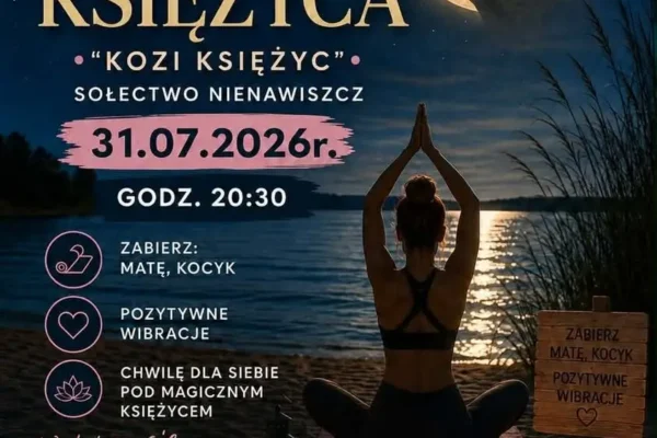 Joga w pełni Księżyca w Nienawiszczu – zaproszenie na wyjątkowe zajęcia