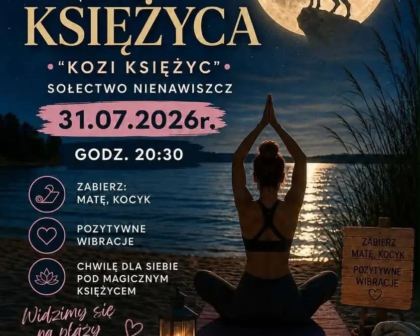Joga w pełni Księżyca w Nienawiszczu – zaproszenie na wyjątkowe zajęcia