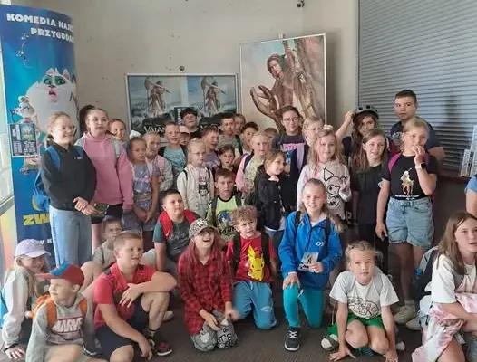 Półkoloniści z Margonina w kinie w Wągrowcu – seans filmu „Vaiana”
