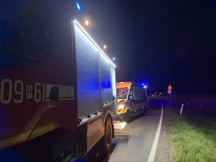Zderzenie dwóch aut na drodze wojewódzkiej 193 w Studźcach