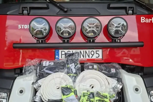 OSP Budzyń dziękuje sponsorom za nowe wyposażenie