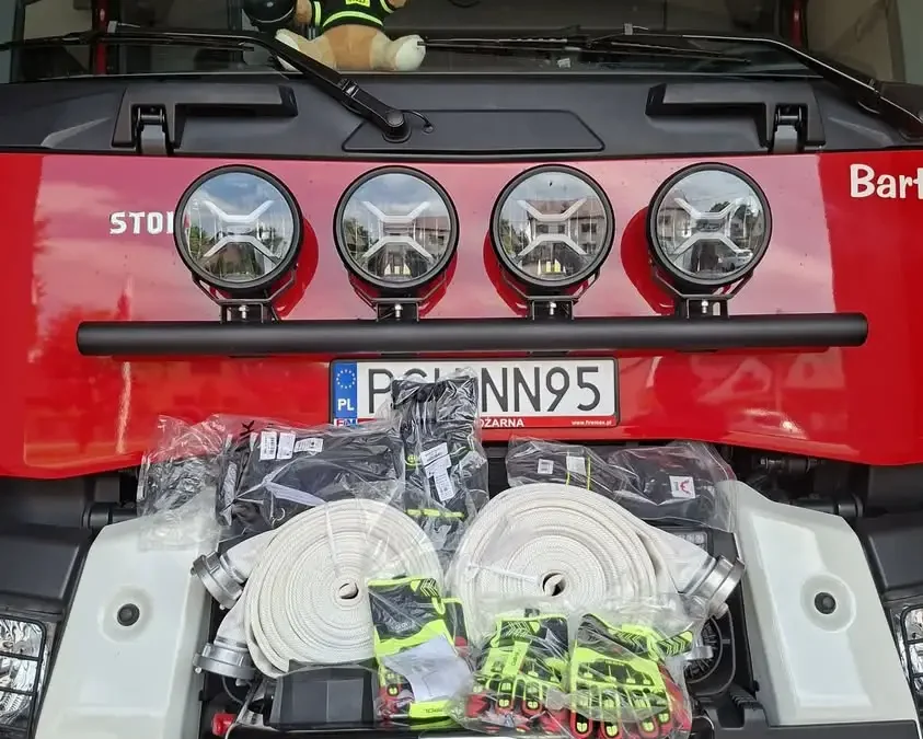 OSP Budzyń dziękuje sponsorom za nowe wyposażenie