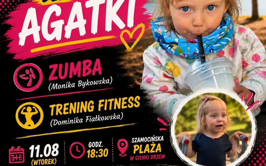 Zumba i fitness na plaży – pomóżmy Agatce!
