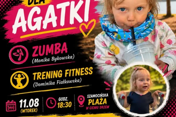 Zumba i fitness na plaży – pomóżmy Agatce!