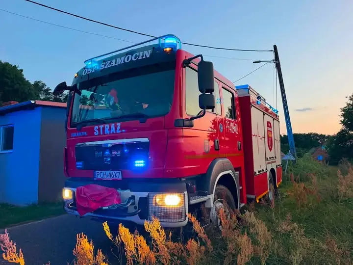 Wybuch transformatora w Heliodorowie – interwencja strażaków