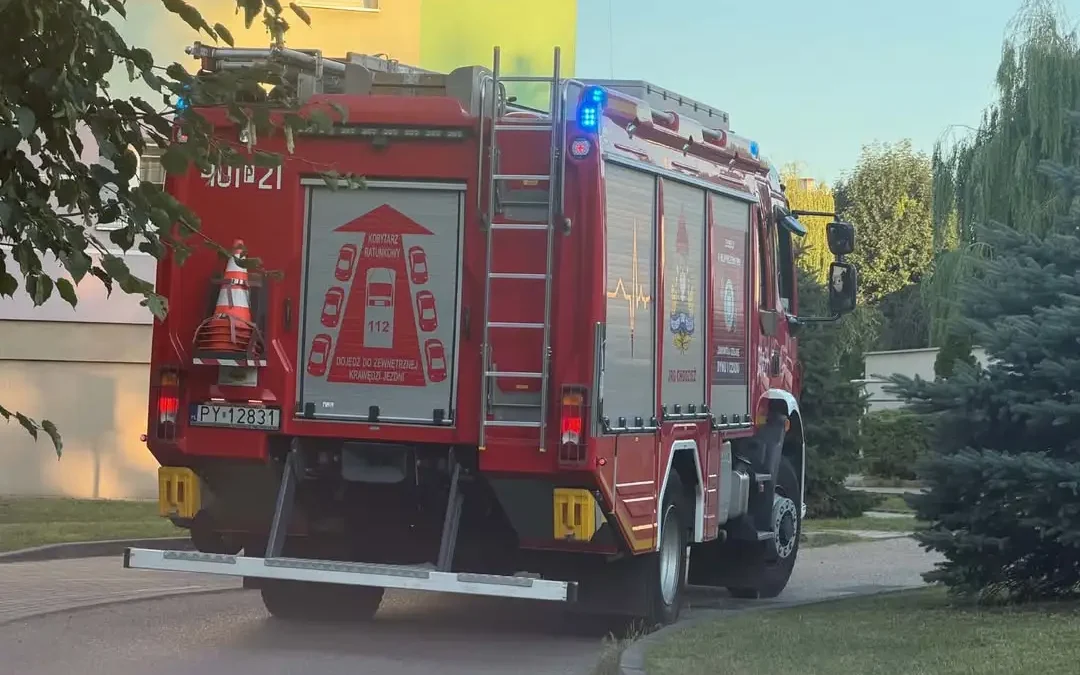 Czujnik gazu uruchomił się w Chodzieży. Strażacy szybko na miejscu