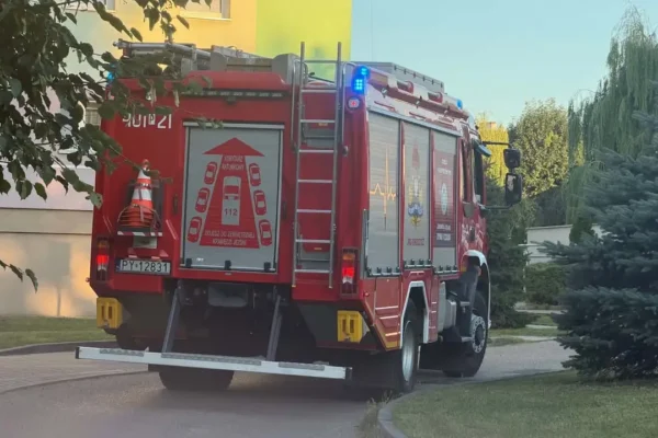 Czujnik gazu uruchomił się w Chodzieży. Strażacy szybko na miejscu