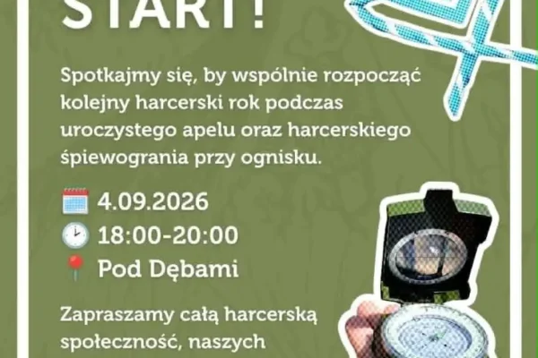 Harcerski start w Chodzieży – apel i wspólne śpiewogranie przy ognisku