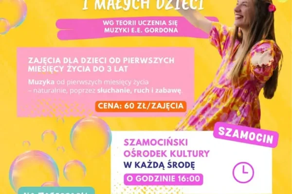 Zajęcia Gordonowskie dla niemowląt i małych dzieci w Szamocinie – pierwsze zajęcia bezpłatne