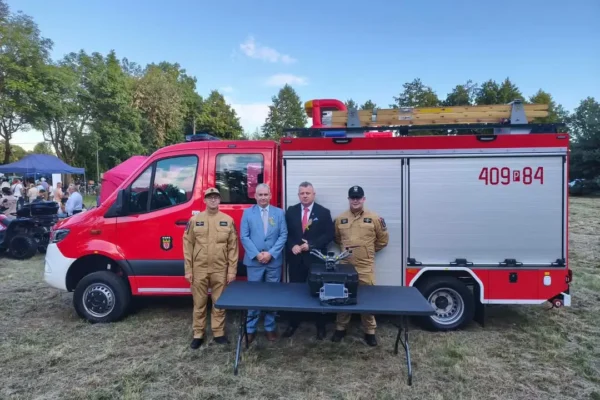 OSP Szamocin wzbogaciła się o nowoczesnego drona DJI Matrice 4TD