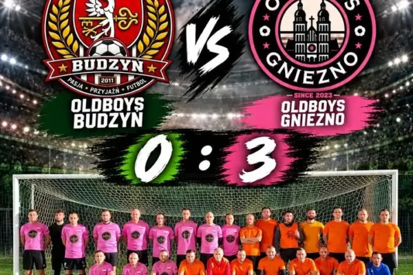 Oldboys Budzyń przegrywa z Oldboys Gniezno 0:3 w historycznym meczu na dużym boisku
