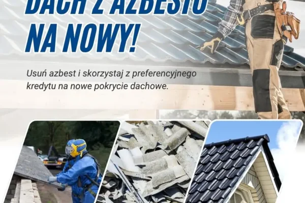 Preferencyjny kredyt na wymianę dachu z azbestu – wsparcie WFOŚiGW w Poznaniu