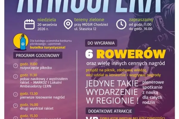 11. Piknik Naukowy w Chodzieży – nauka, zabawa i rowery do wygrania