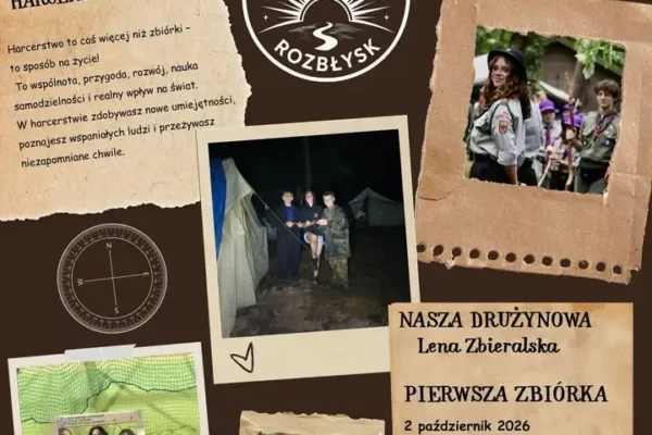 Nowa Drużyna Harcerska „Rozbłysk” w Budzyniu zaprasza na pierwszą zbiórkę