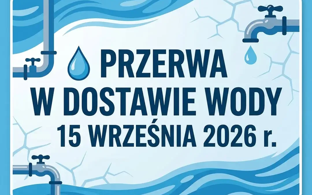 Przerwa w dostawie wody w gminie Margonin – 15 września