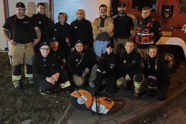 Strażacy ochotnicy z Chodzieży czuwali nad bezpieczeństwem koncertu Wiktora Dyduły