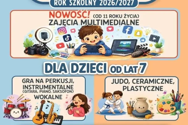MGOK Margonin: nowy nabór na zajęcia 2026/2027 — zapisy trwają