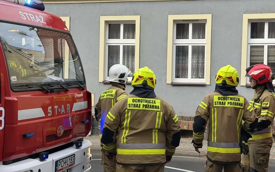 Chodzież: czujnik gazu zaalarmował strażaków przy ul. Krasińskiego