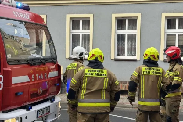 Chodzież: czujnik gazu zaalarmował strażaków przy ul. Krasińskiego