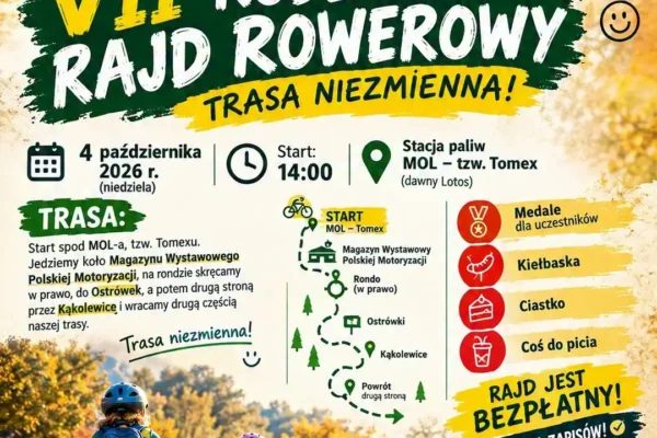 VII Rodzinny Rajd Rowerowy z OSP Budzyń – 4 października 2026