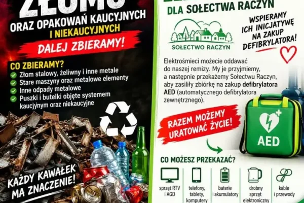 OSP Chodzież zbiera złom i elektrośmieci. Cel: nowy wóz bojowy i defibrylator AED