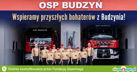 OSP Budzyń prowadzi zbiórkę na sprzęt dla Młodzieżowej i Dziecięcej Drużyny Pożarniczej