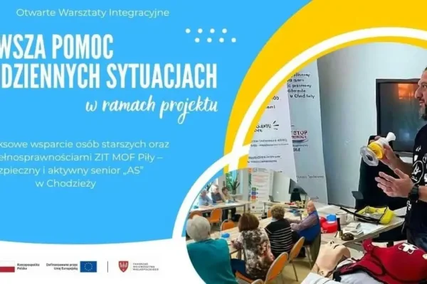 Otwarte Warsztaty Integracyjne w Chodzieży – seniorzy uczą się pierwszej pomocy