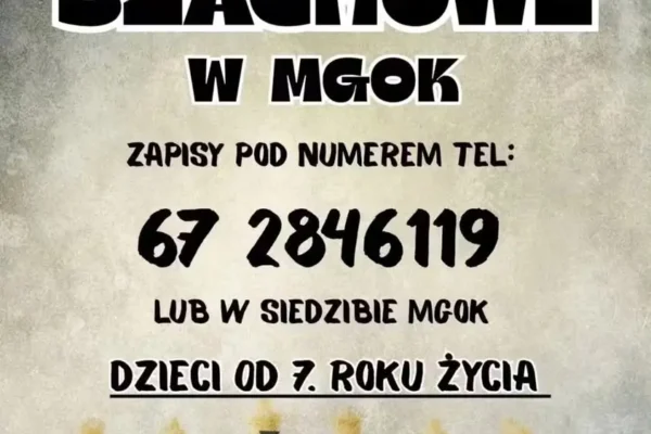 Zajęcia szachowe w Miejsko-Gminnym Ośrodku Kultury – zapisy od listopada