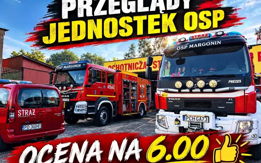 OSP Margonin z najwyższą oceną podczas jesiennych przeglądów technicznych