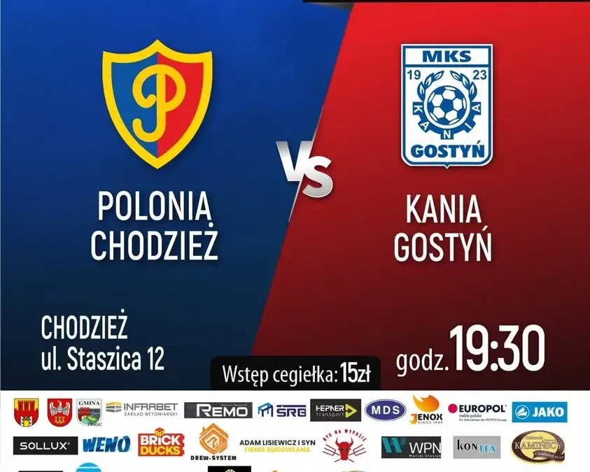 Polonia Chodzież zagra w środę zaległy mecz z Kanią Gostyń