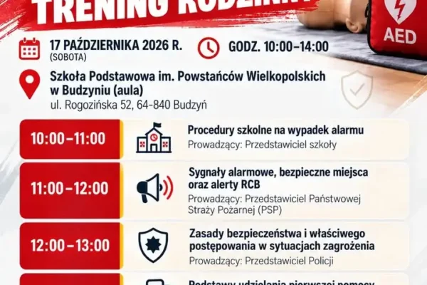 Budzyń: Krajowy Trening Rodzinny w Szkole Podstawowej już 17 października